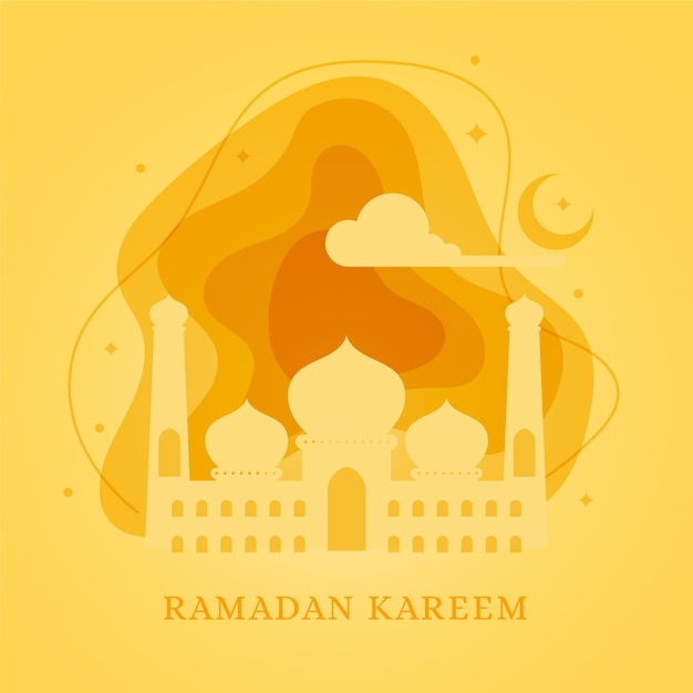 Diseño Plano Tema Del Evento De Ramadán Vector Gratis