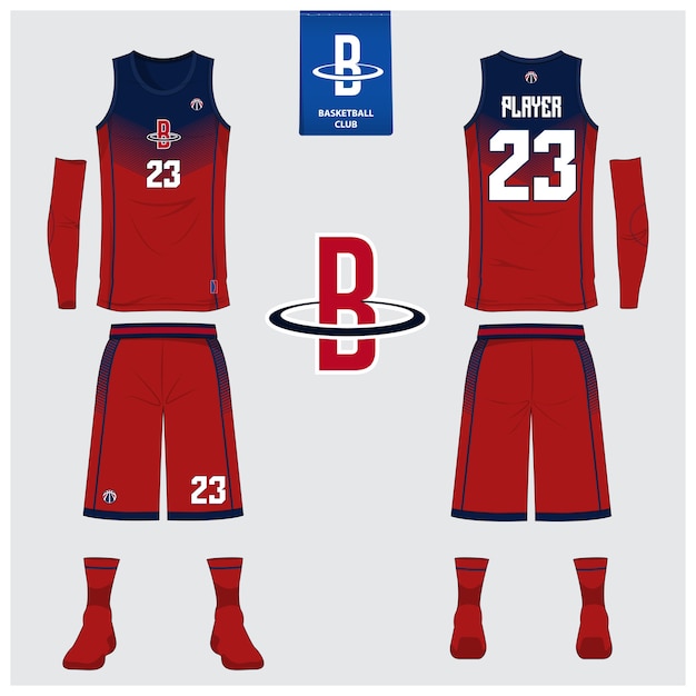 Dise O De Plantilla De Uniforme De Baloncesto Vector Premium