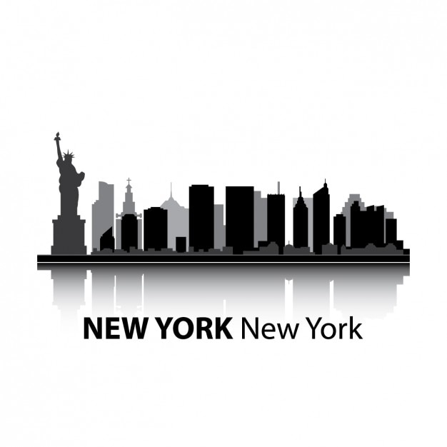 Diseno Del Skyline De Nueva York Vector Gratis