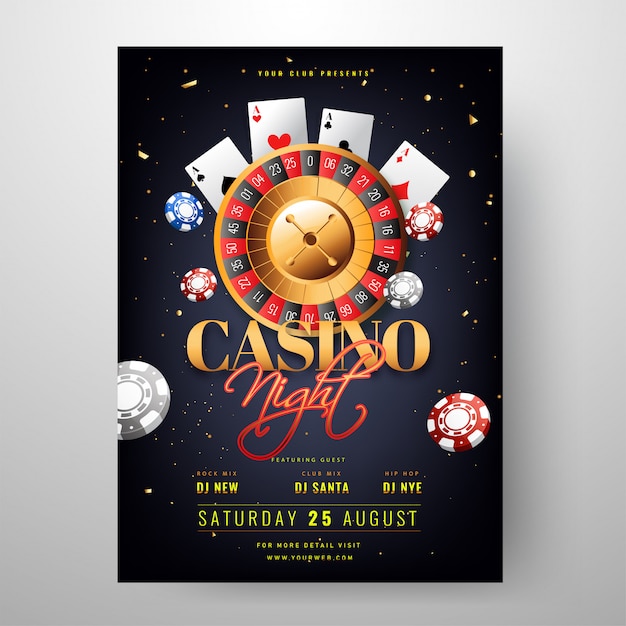 Lista 31+ Imagen fondo invitaciones de casino para editar Lleno