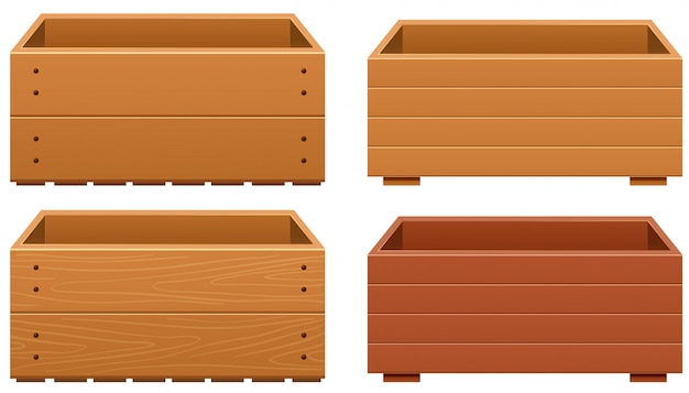 Download Diseños de cajas de madera con diferentes texturas de ...