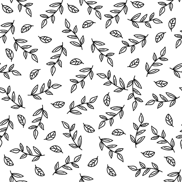 Doodle Sketch Hoja De Patrones Sin Fisuras Vector Premium 3613