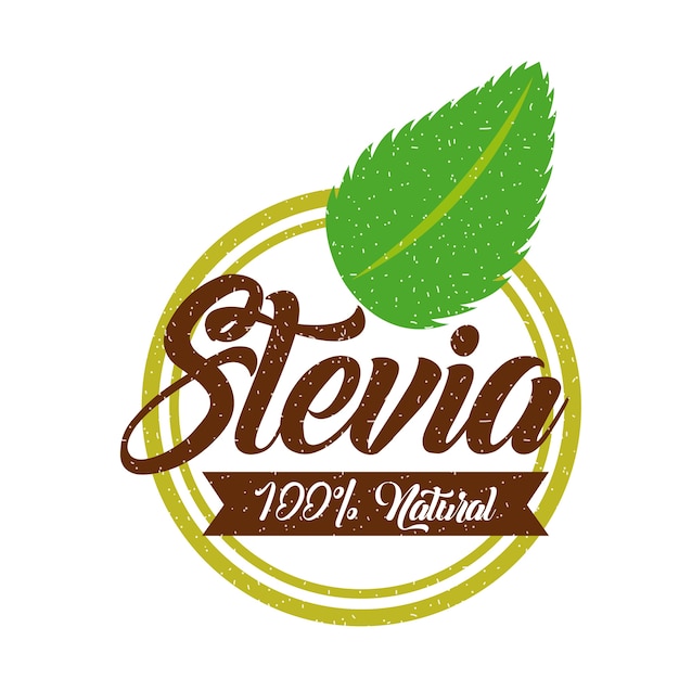 Edulcorante natural de stevia | Vector Premium