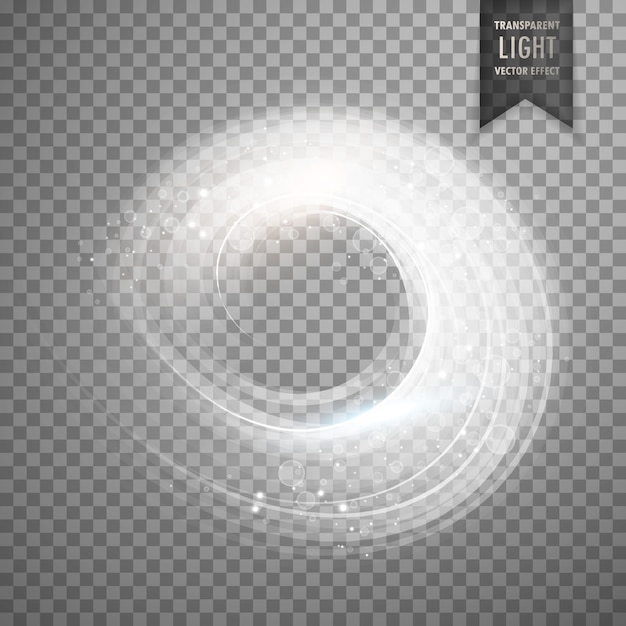 Efecto de luz circular blanca | Vector Gratis