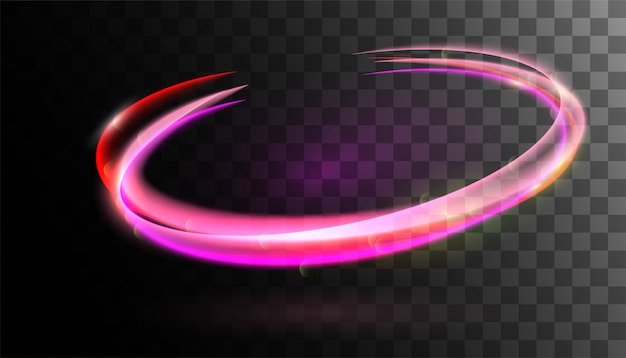 Efecto remolino vector remolque efecto líneas de borde rotacionales Vector Premium