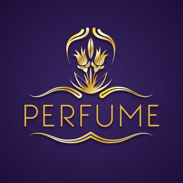 Elegante logotipo de perfume floral | Vector Gratis