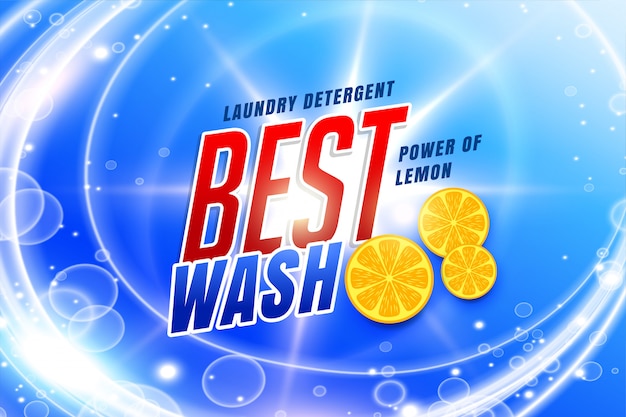 Embalaje de detergente para la ropa para un mejor lavado vector gratuito