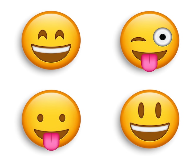 Emojis populares emoji de guiño loco con la lengua afuera y cara