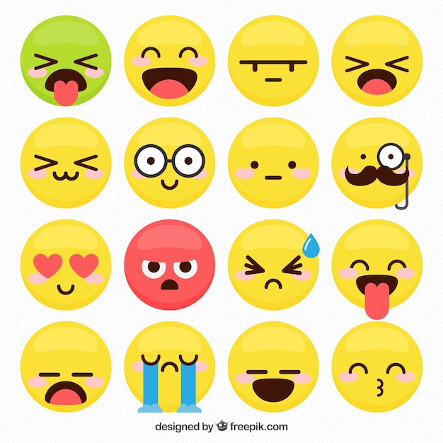 emoticonos decorativos con expresiones faciales divertidas_23 2147588039