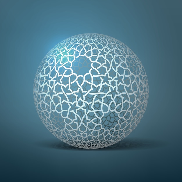 Esfera Geométrica Abstracta Vector Gratis 1613