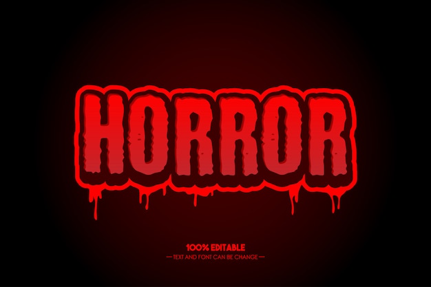 estilo-de-texto-de-terror-vector-premium