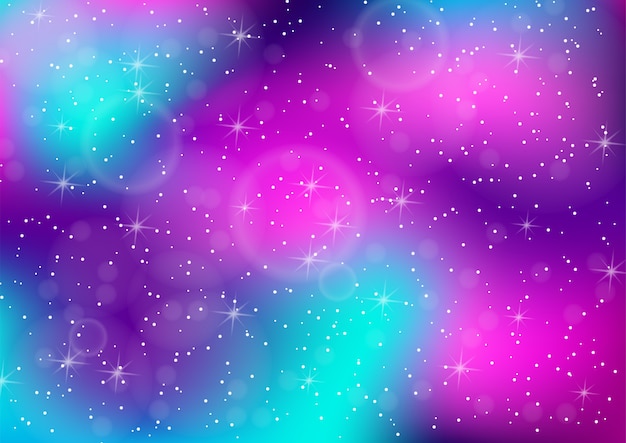 Fant Stico Fondo Colorido De La Galaxia Vector Premium