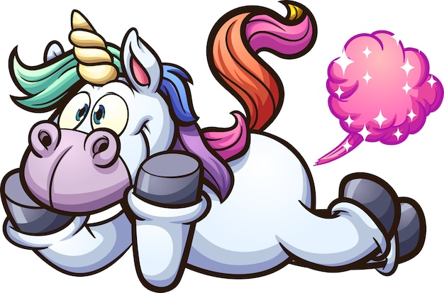 Fartingunicorn Vector Premium