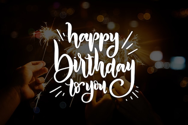 Feliz cumpleaños estilo de letras | Vector Gratis