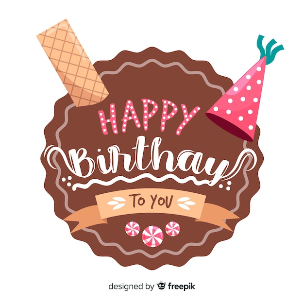 Feliz cumpleaños letras coloridas | Vector Gratis