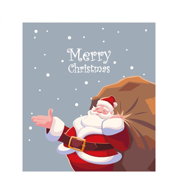 Feliz navidad santa claus | Vector Premium