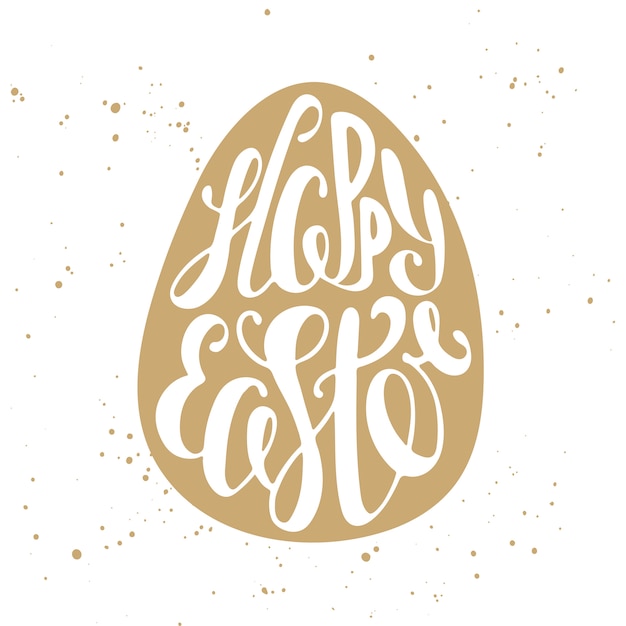 Feliz pascua vector tipografía elementos de diseño ...