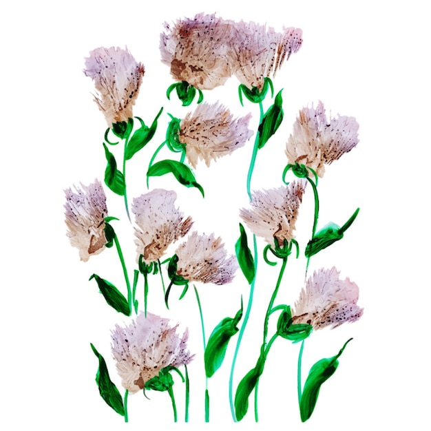 Flores de acuarela | Vector Gratis