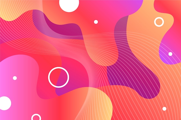 Fondo Abstracto De Colores Vivos Con Formas Vector Gratis