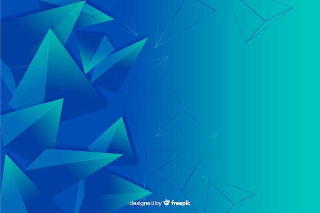 Fondo abstracto tridimensional de formas geométricas vector gratuito