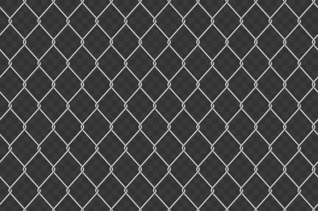 Fondo de acero del metal de la malla de alambre de la cerca de la alambrada. Vector Premium