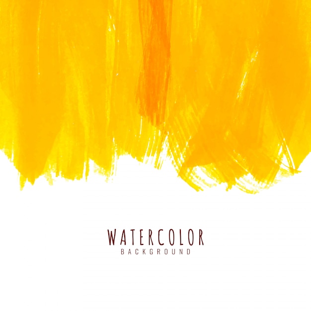 Fondo De Acuarela Amarillo Abstracto Vector Gratis