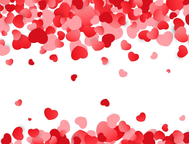 Fondo De Amor Textura Del D A De San Valent N Con Corazones Rojos Vector Premium