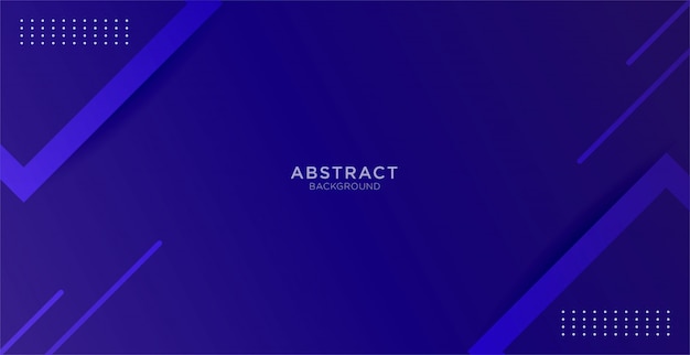 Fondo azul abstracto con mínimo geométrico y forma Vector Premium