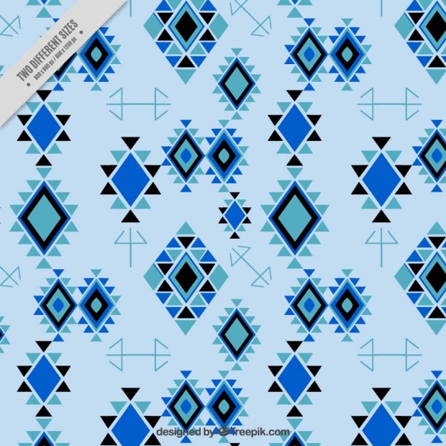 Fondo Azul Geom Trico Rombo Vector Premium