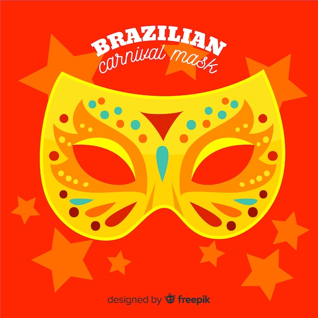 Fondo Carnaval Brasile O M Scara Plana Vector Gratis