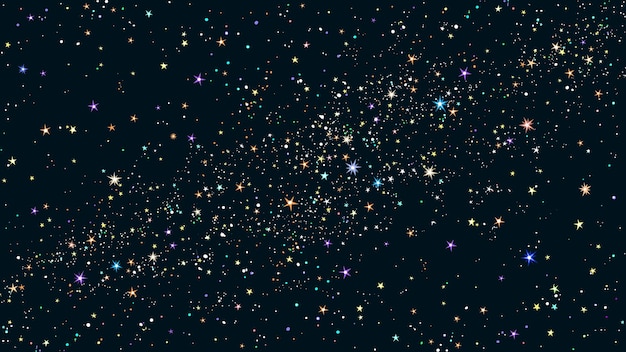 Fondo De Cielo Nocturno Con Estrellas Brillantes Vector Premium 7154