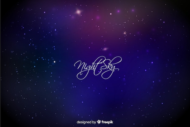 Fondo de cielo nocturno | Vector Gratis