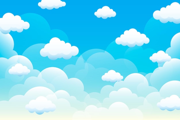 Fondo Del Cielo Vector Premium