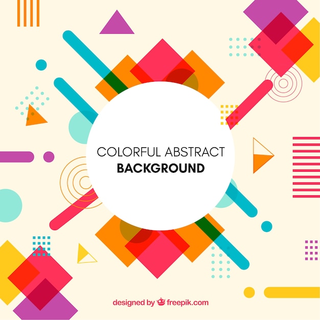 Fondo colorido abstracto Vector  Gratis