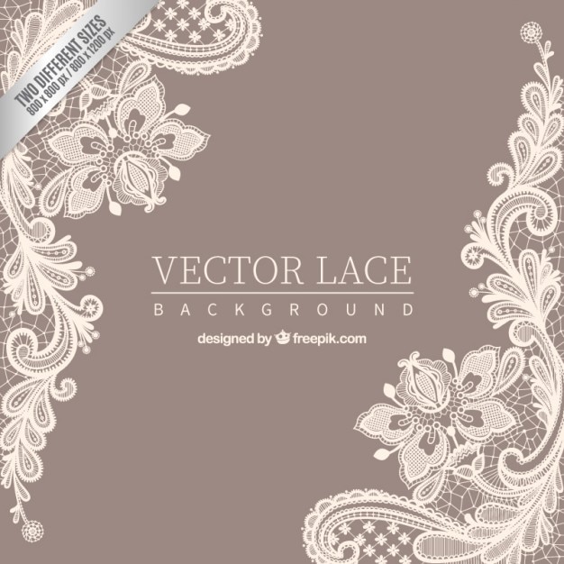 Fondo De Encaje Ornamental Descargar Vectores Premium