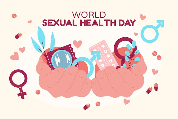 Fondo Del Día Mundial De La Salud Sexual Dibujado A Mano Vector Gratis 7986