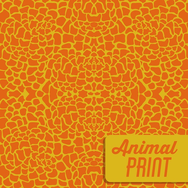 Fondo de diseño de animal print | Vector Premium