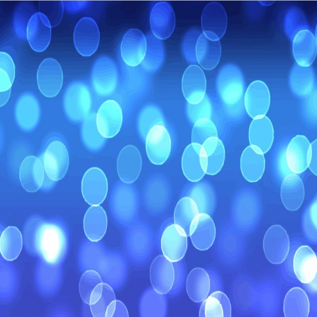 Fondo De Efecto Bokeh Azul Vector Gratis