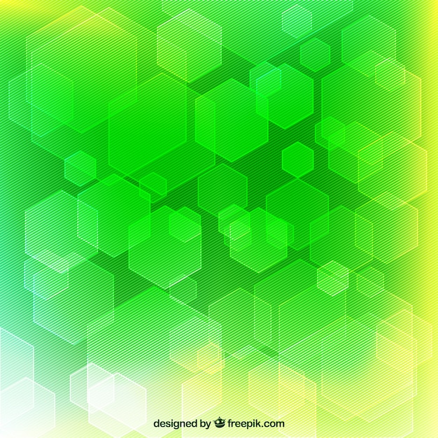 Fondo geométrico abstracto en tonos verdes Descargar Vectores gratis