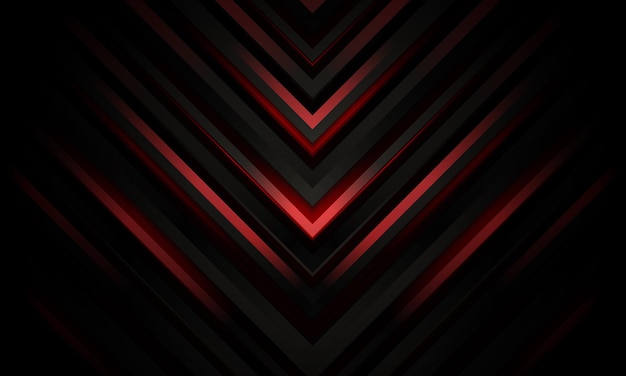 Fondo geométrico abstracto futurista rojo oscuro y negro moderno 3d