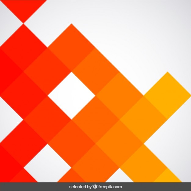 Fondo hecho con cuadrados de color naranja | Vector Gratis
