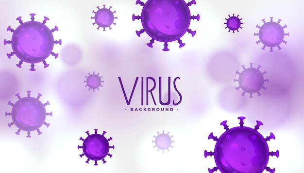Fondo de infección de virus o concepto de bacterias vector gratuito