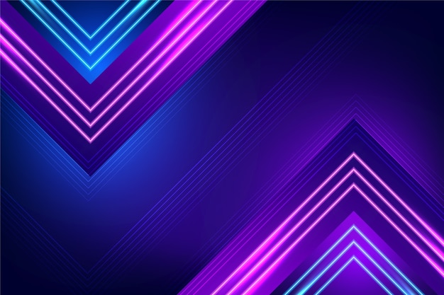 Fondo de luces de neón púrpura Vector Gratis