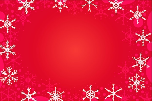 Fondo De Navidad Rojo Abstracto M Nimo Con Copos De Nieve Geom Tricos