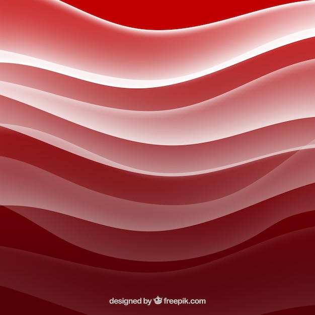 Fondo Ondulado En Tonos Rojos Vector Gratis