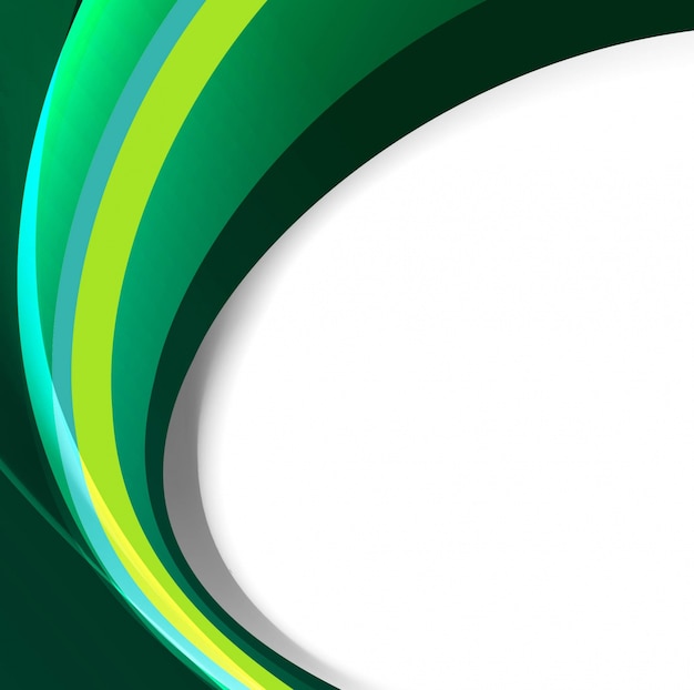 Fondo Ondulado En Tonos Verdes Vector Premium