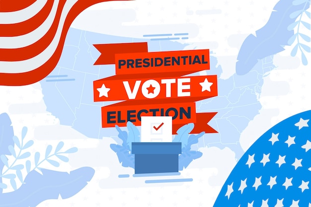 Fondo De Pantalla De Elecciones Presidenciales De Ee Uu 2020 Vector