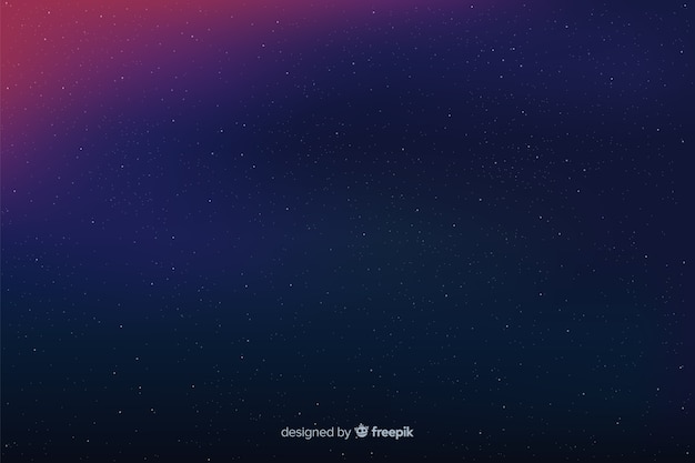 Fondo simple noche estrellada en gradiente vector gratuito
