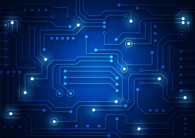 Fondo de tecnología de circuito con sistema de conexión de datos