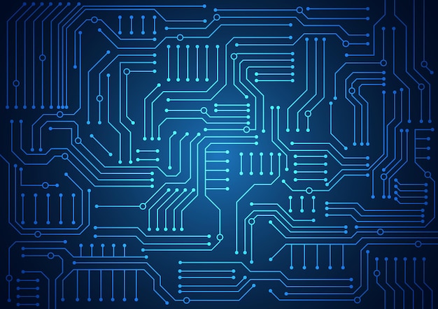 Fondo De Tecnolog A De Circuito Con Sistema De Conexi N De Datos